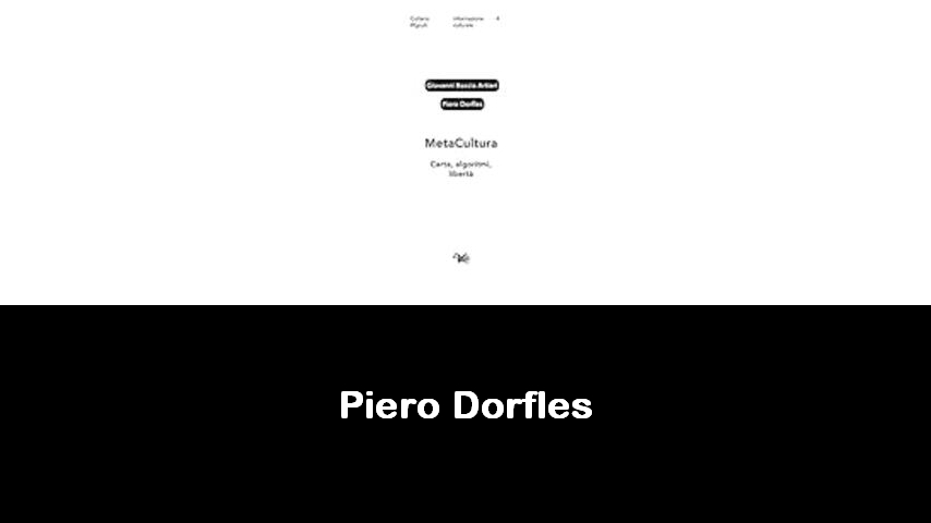 libri di Piero Dorfles