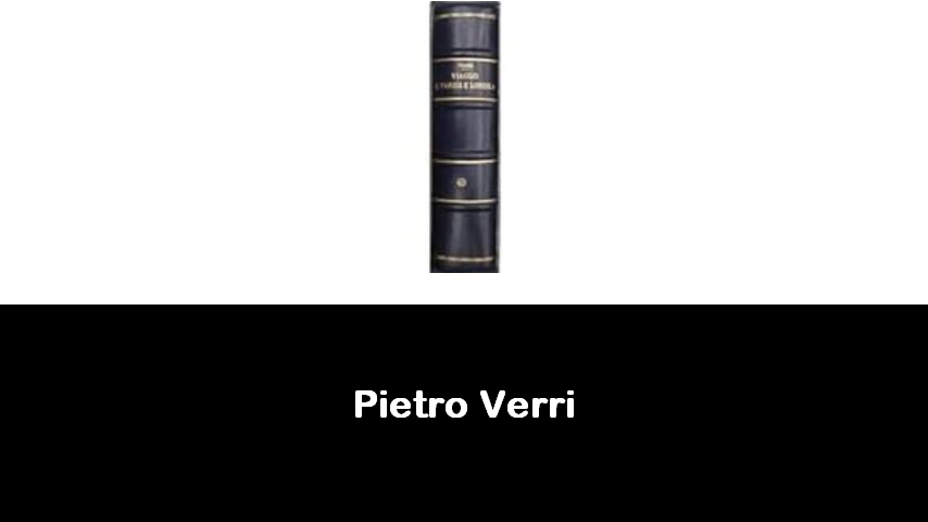 libri di Pietro Verri