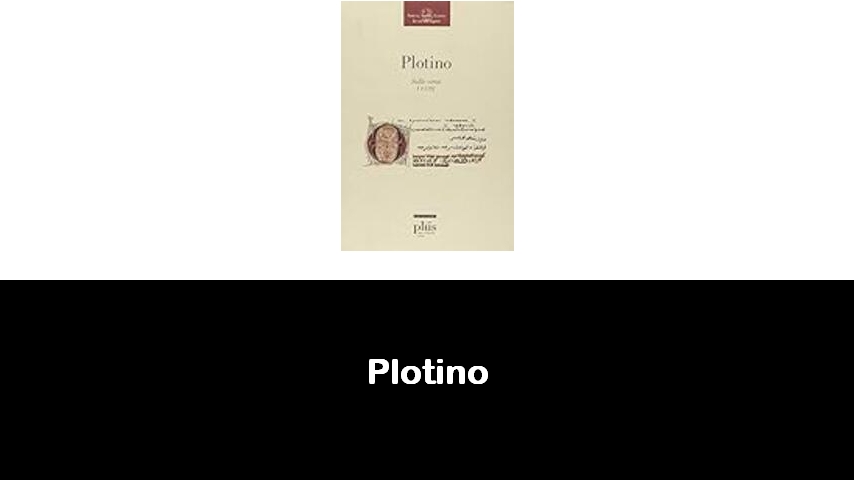 libri di Plotino