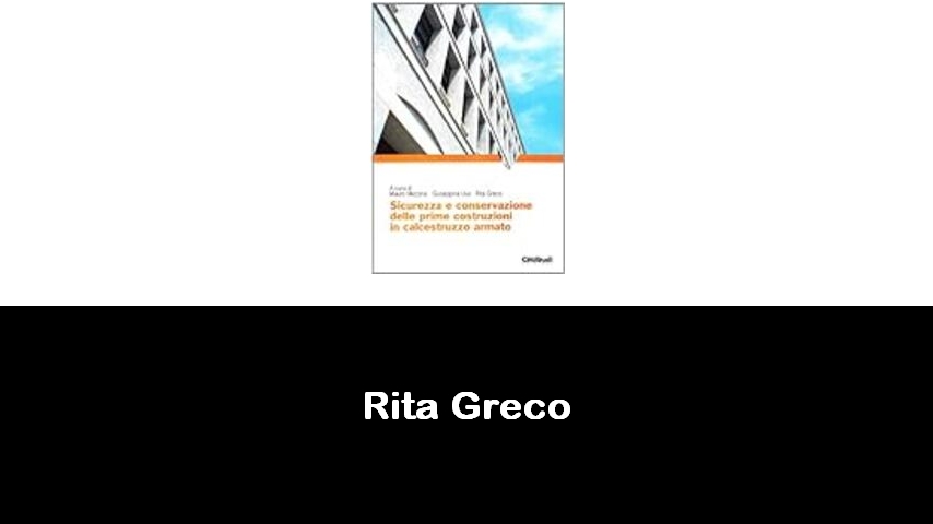 libri di Rita Greco