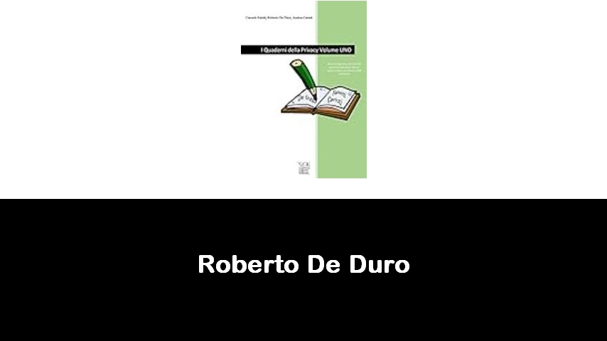 libri di Roberto De Duro