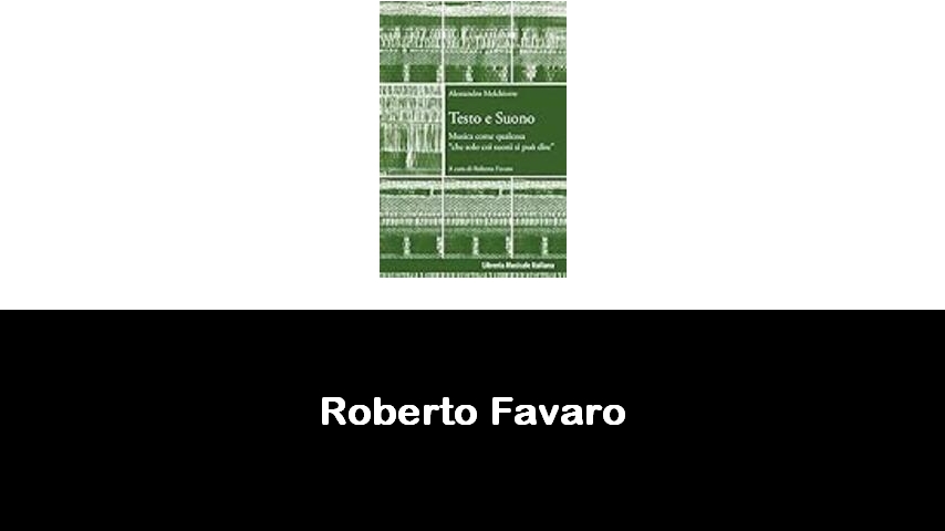 libri di Roberto Favaro