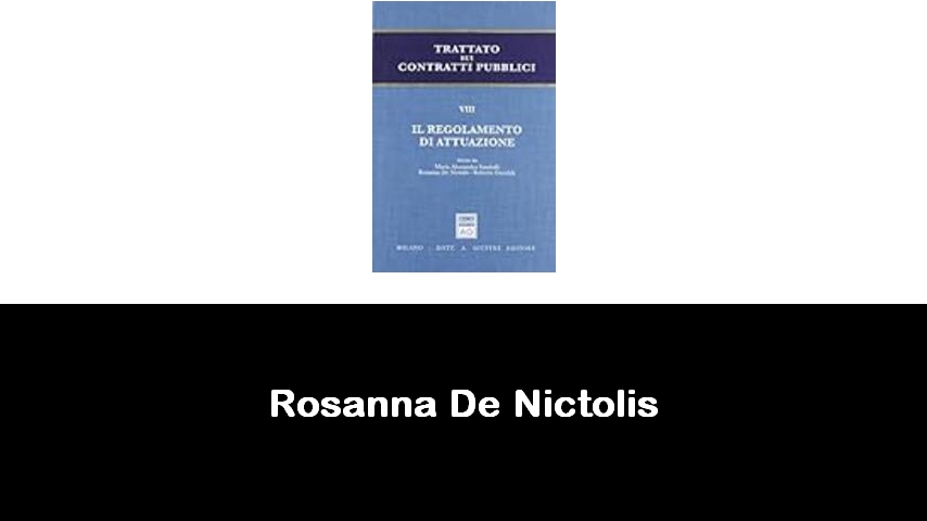 libri di Rosanna De Nictolis