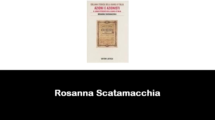 libri di Rosanna Scatamacchia