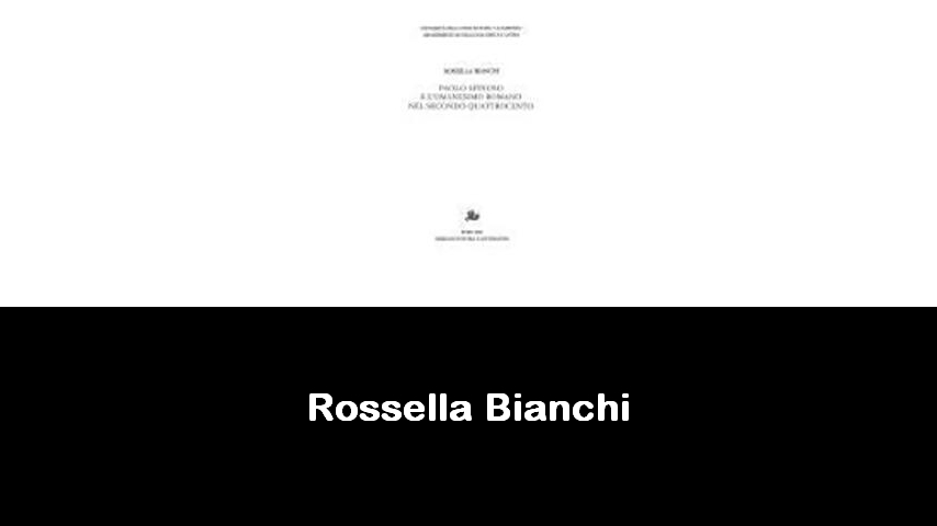 libri di Rossella Bianchi