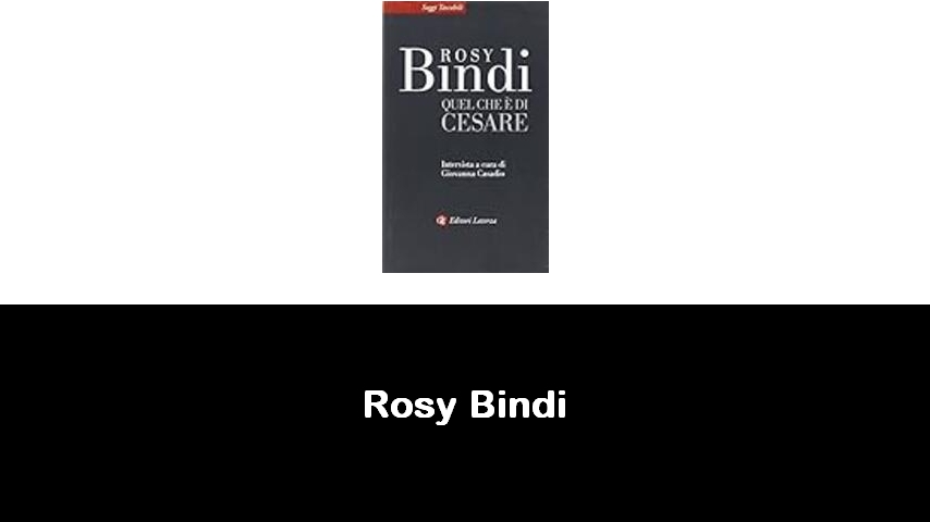 libri di Rosy Bindi