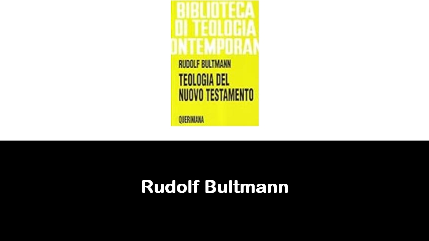 libri di Rudolf Bultmann