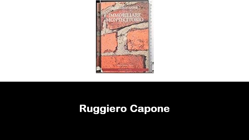 libri di Ruggiero Capone