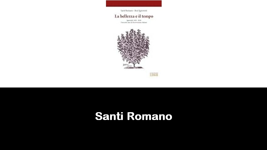 libri di Santi Romano