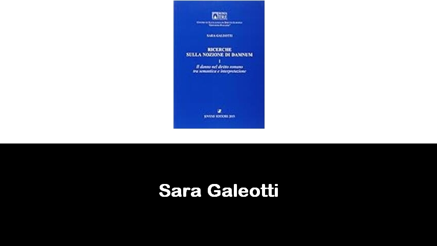 libri di Sara Galeotti