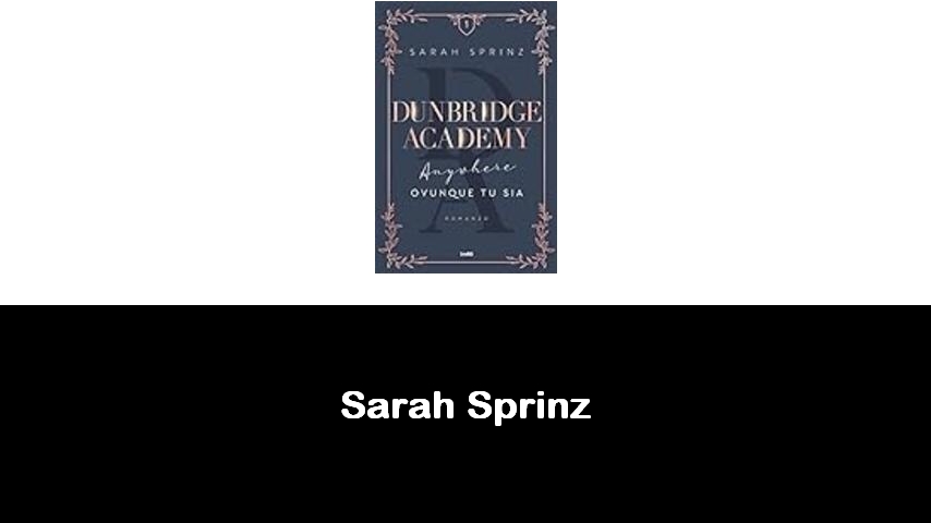 libri di Sarah Sprinz