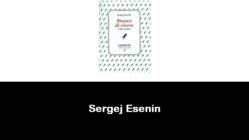 libri di Sergej Esenin