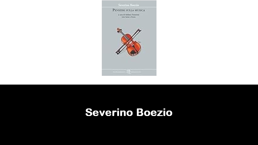 libri di Severino Boezio