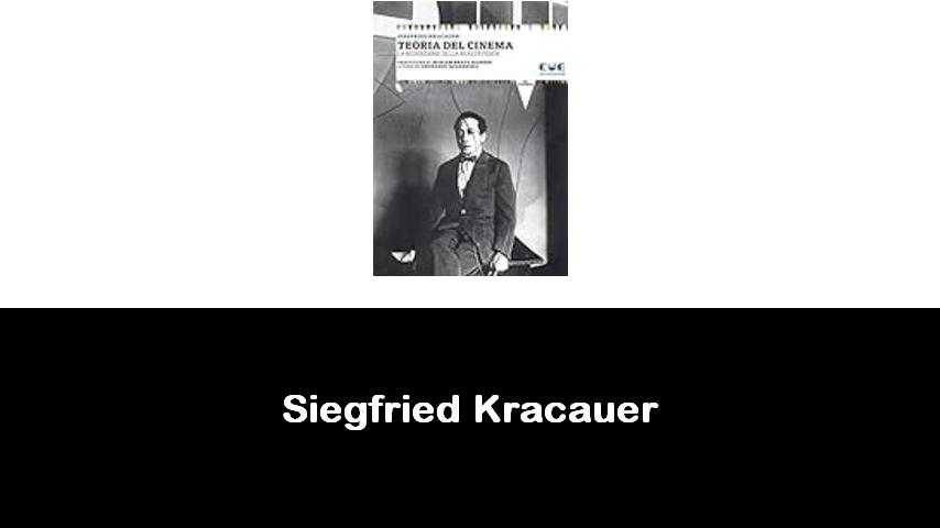 libri di Siegfried Kracauer