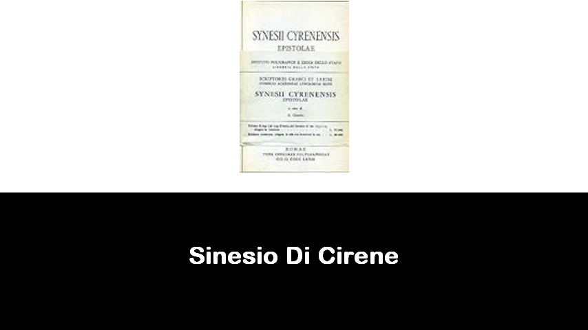 libri di Sinesio Di Cirene