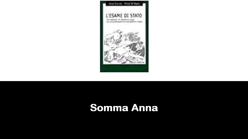 libri di Somma Anna