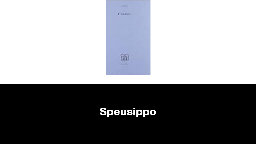 libri di Speusippo