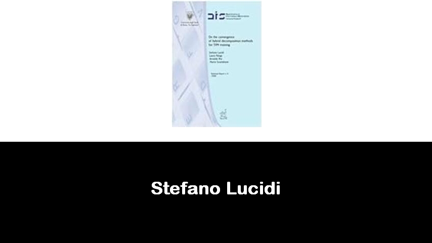 libri di Stefano Lucidi