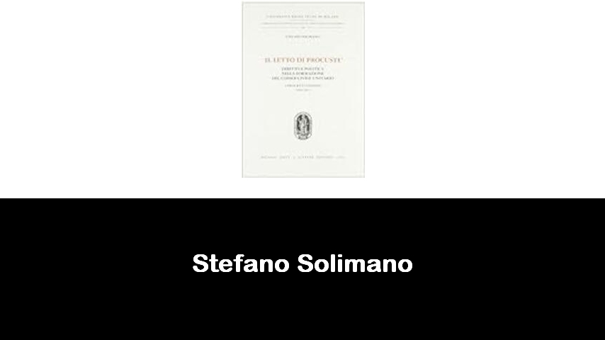 libri di Stefano Solimano