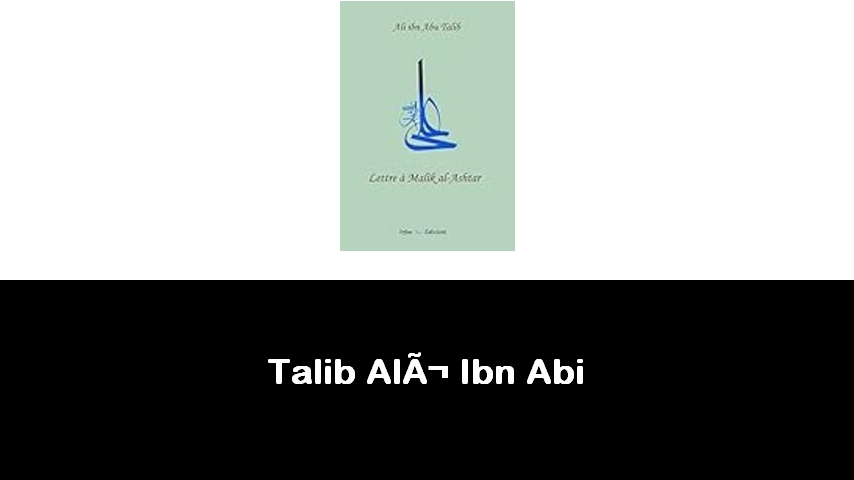 libri di Talib Alì Ibn Abi