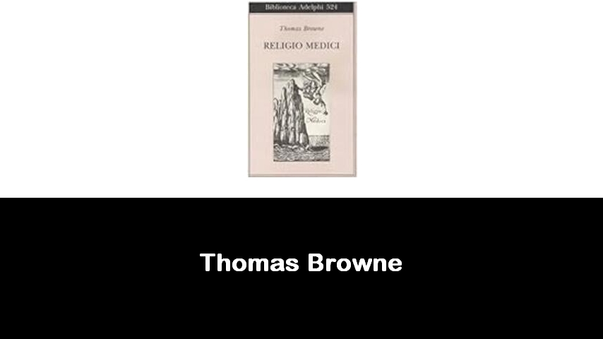 libri di Thomas Browne