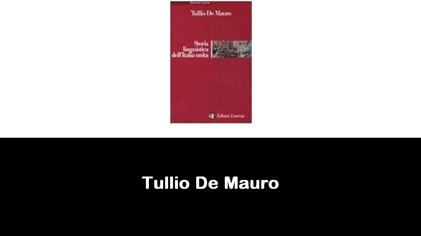 libri di Tullio De Mauro