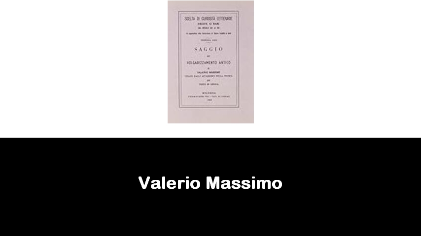 libri di Valerio Massimo