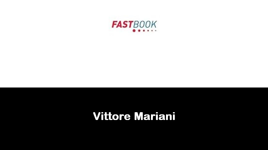 libri di Vittore Mariani