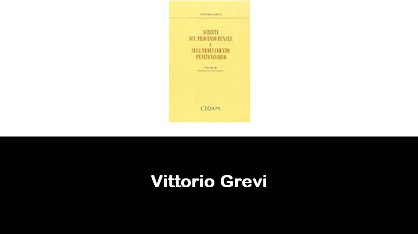 libri di Vittorio Grevi