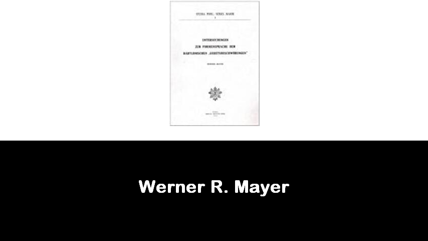 libri di Werner R. Mayer