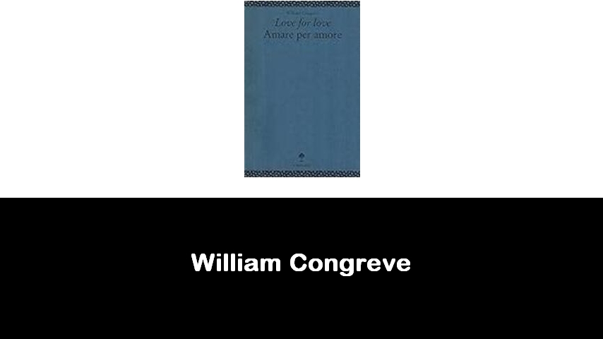 libri di William Congreve